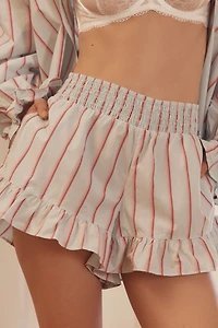 By Anthropologie Ruffle Boxer Shorts