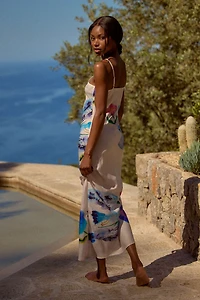Yumi Kimura x LyreBird Printed Midi Slip Dress