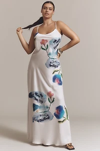 Yumi Kimura x LyreBird Printed Midi Slip Dress