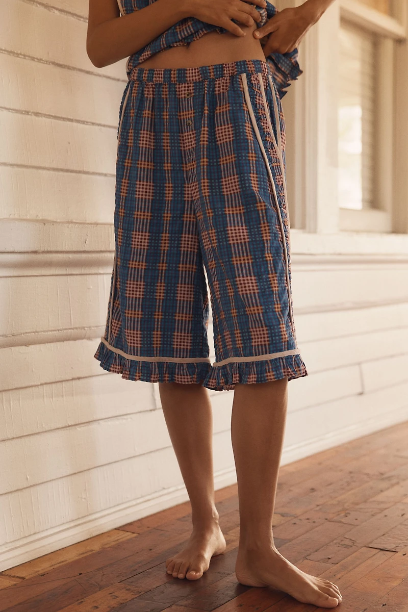 LyreBird Ruffle Bermuda Shorts