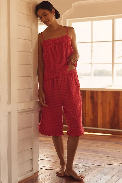 LyreBird Ruffle Bermuda Shorts