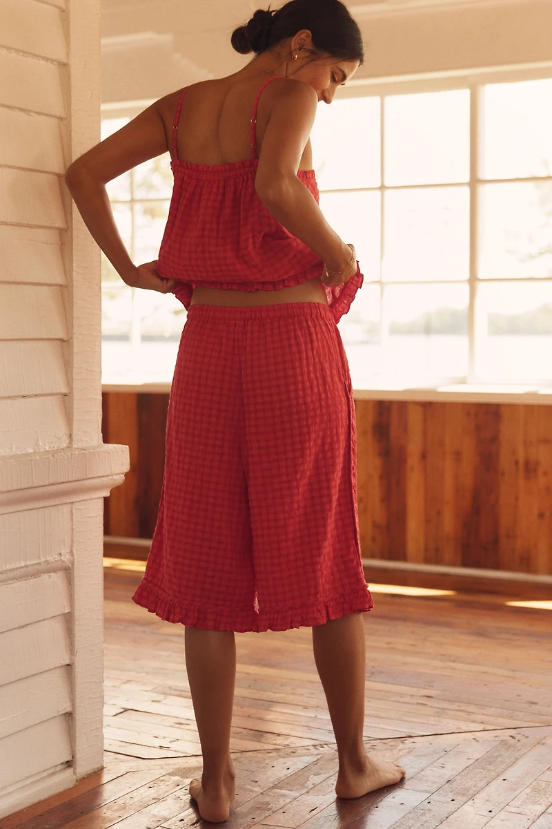 LyreBird Ruffle Bermuda Shorts