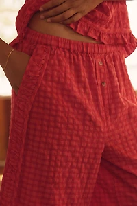 LyreBird Ruffle Bermuda Shorts