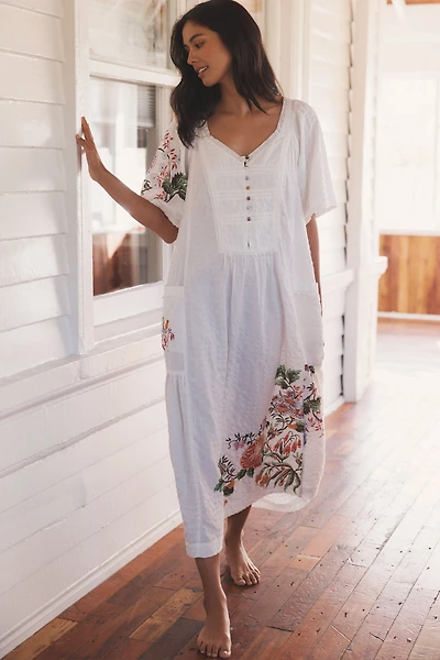 LyreBird Floral Midi Nap Dress
