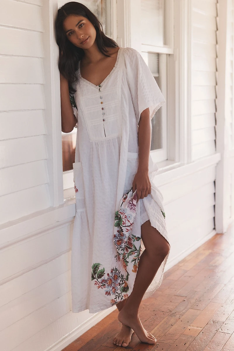 LyreBird Floral Midi Nap Dress