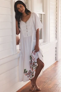 LyreBird Floral Midi Nap Dress