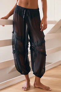 LyreBird Sheer Lace Balloon Pants