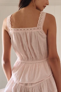 LyreBird Peplum Buttondown Tank