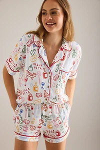 The Briar Piped Pajama Shorts