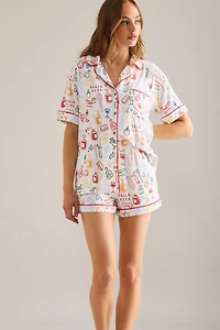 The Briar Piped Pajama Shorts