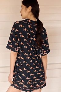 The LyreBird ModaLuxe Short Sleeve Pajama Shirt