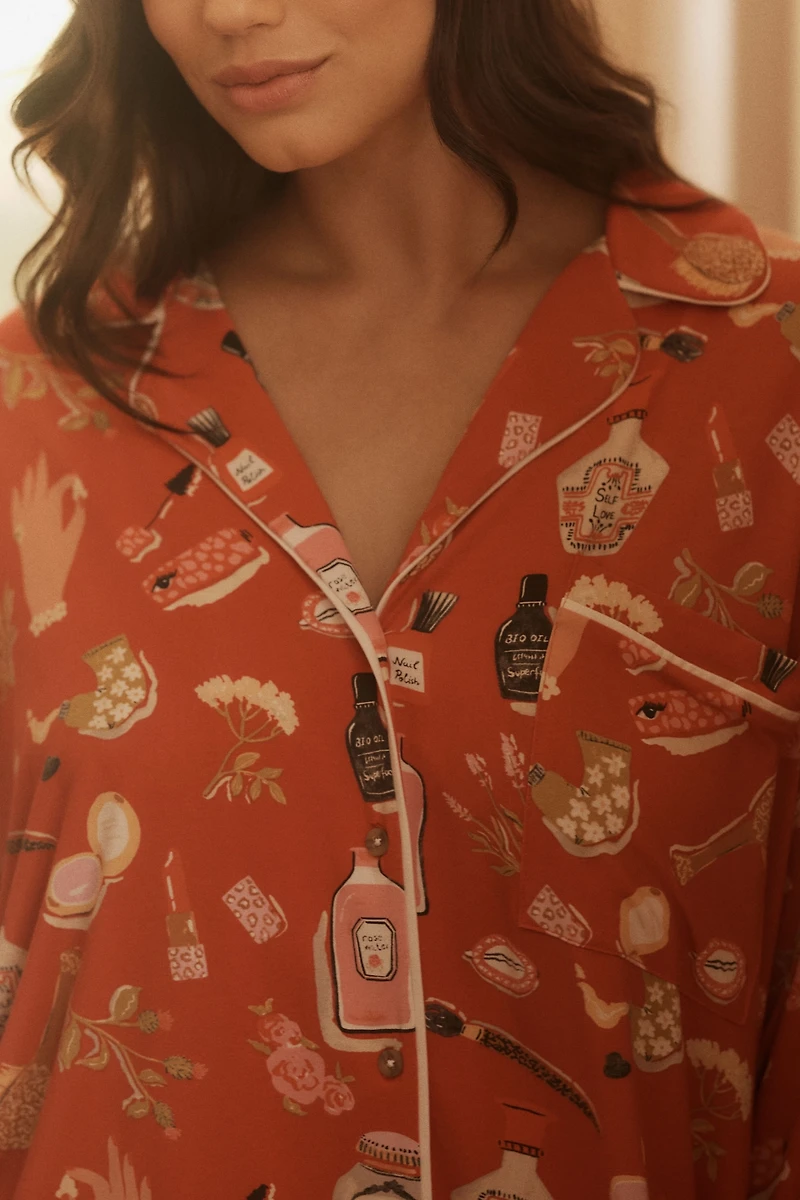The LyreBird ModaLuxe Long-Sleeve Pajama Shirt