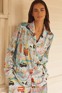 Karen Mabon Long-Sleeve City Pajama Set