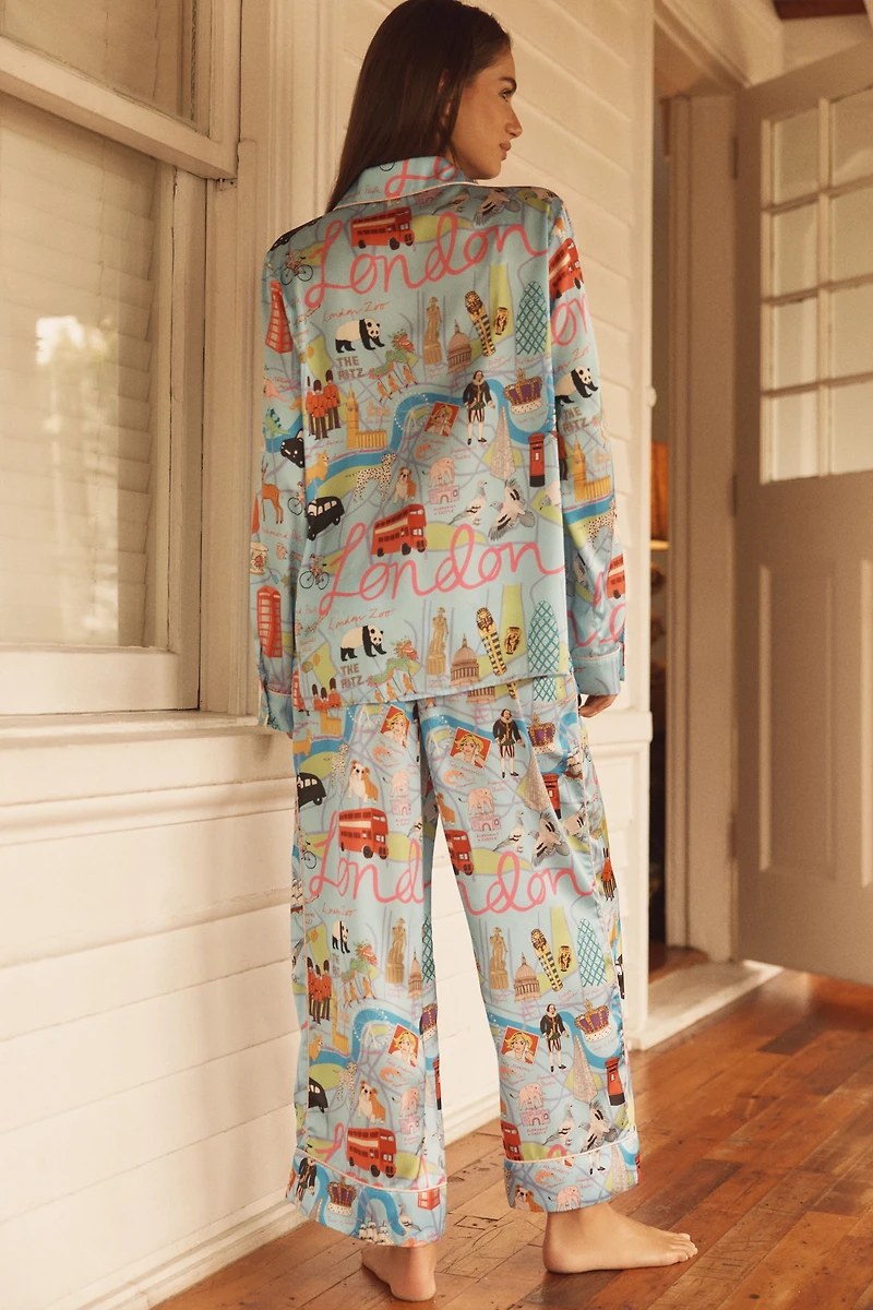 Karen Mabon Long-Sleeve City Pajama Set