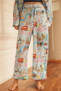 Karen Mabon Long-Sleeve City Pajama Set