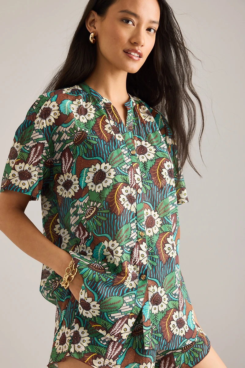 Love Stories Mila Short-Sleeve Relaxed Shirt