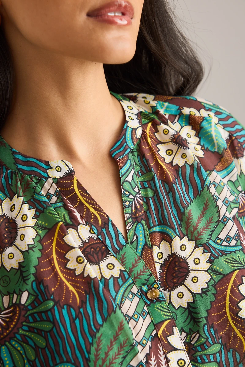 Love Stories Mila Short-Sleeve Relaxed Shirt