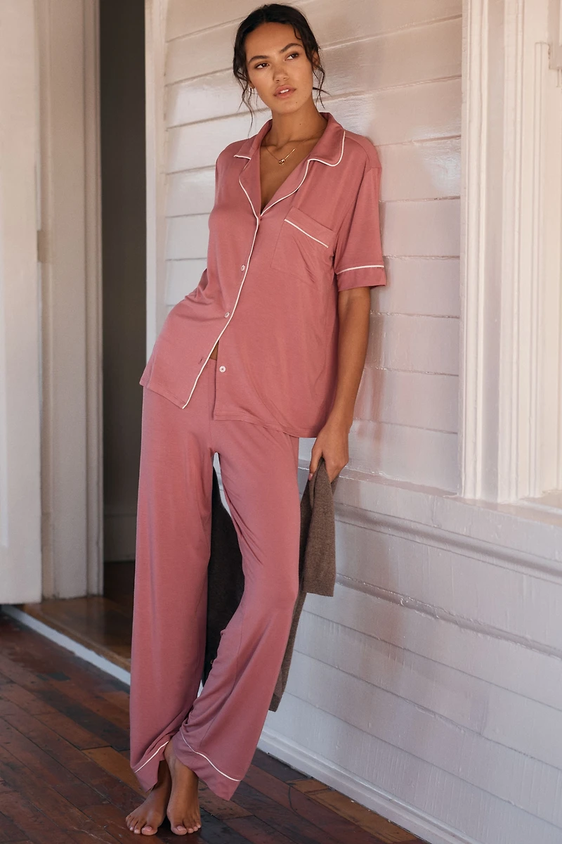 Eberjey Gisele Short-Sleeve Pajama Set