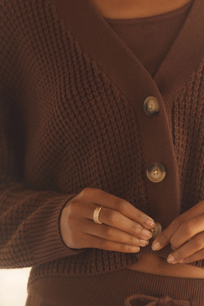 Eberjey Crop Cardigan Sweater