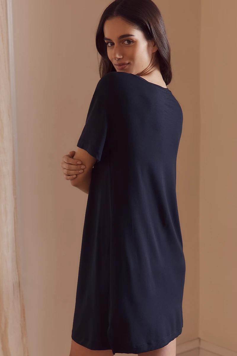 Eberjey Gisele Everyday Short-Sleeve Pajama Sleepshirt