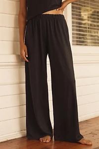 Eberjey Linen Knit High-Waisted Pants