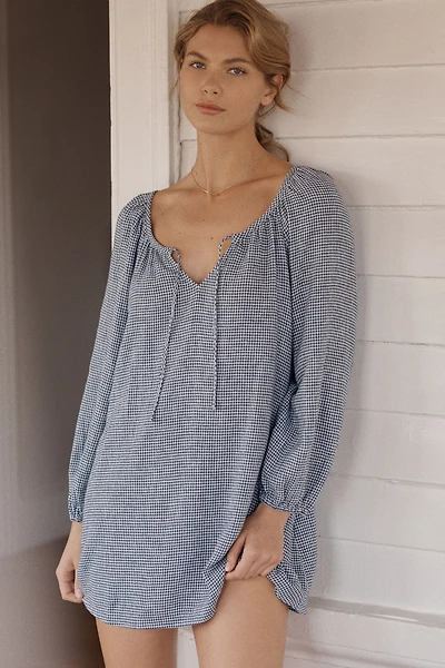 Eberjey Linen Blend Mini Dress