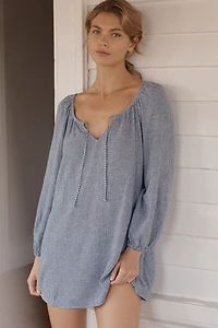 Eberjey Linen Blend Mini Dress