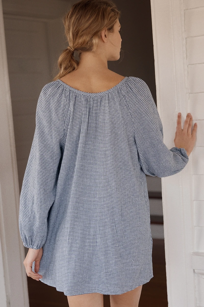 Eberjey Linen Blend Mini Dress