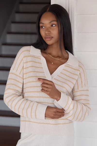 Eberjey Coastal Polo Pullover