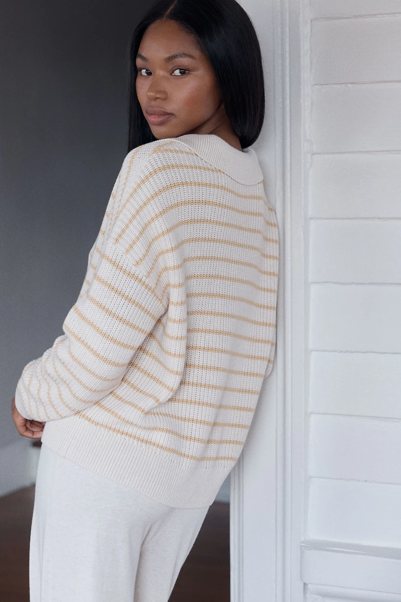 Eberjey Coastal Polo Pullover