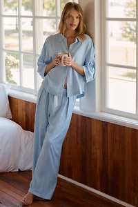 Eberjey Linen-Blend Pants