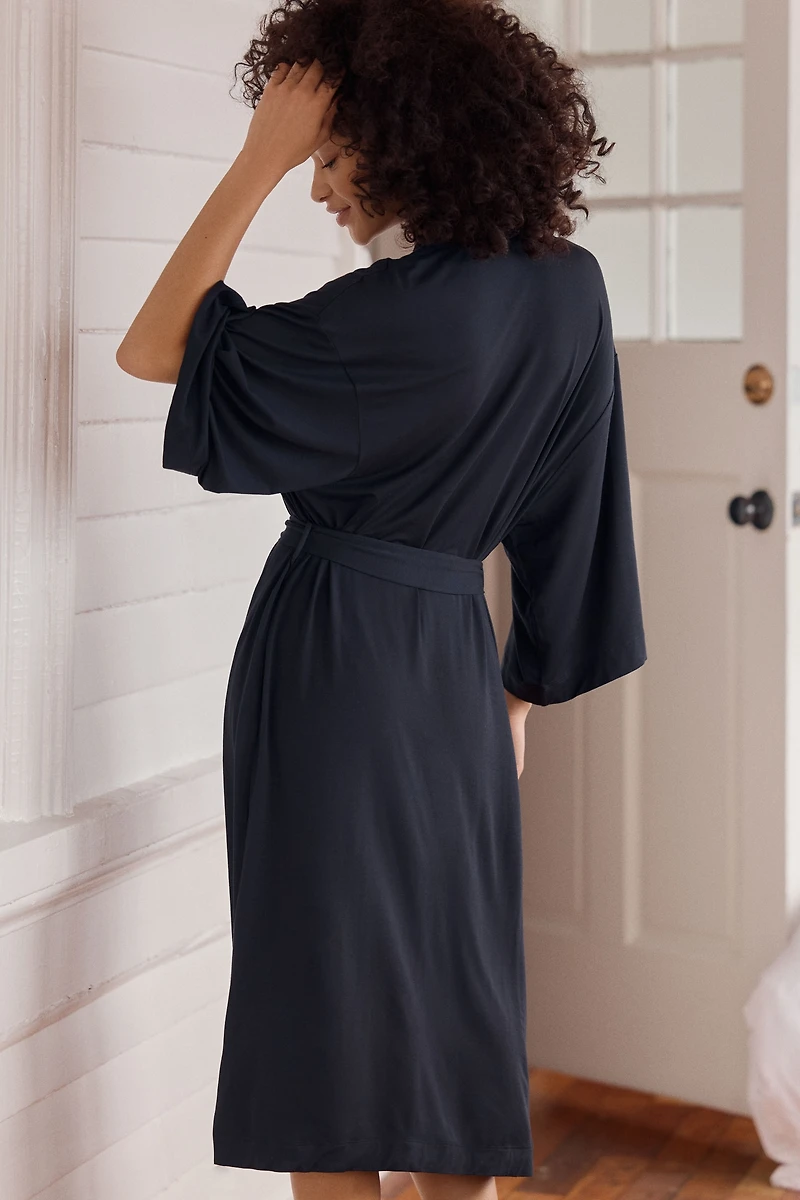 Eberjey Giselle Long-Sleeve Long Robe