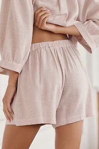 Eberjey Linen-Blend Relaxed Shorts