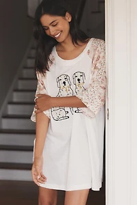 LyreBird Oversized Dog Graphic Tee