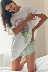LyreBird Cotton Oversized Graphic Sleep Tee