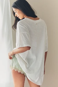 LyreBird Cotton Oversized Graphic Sleep Tee