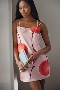 By Anthropologie Silky Mini Shift Dress