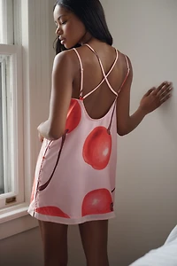 By Anthropologie Silky Mini Shift Dress