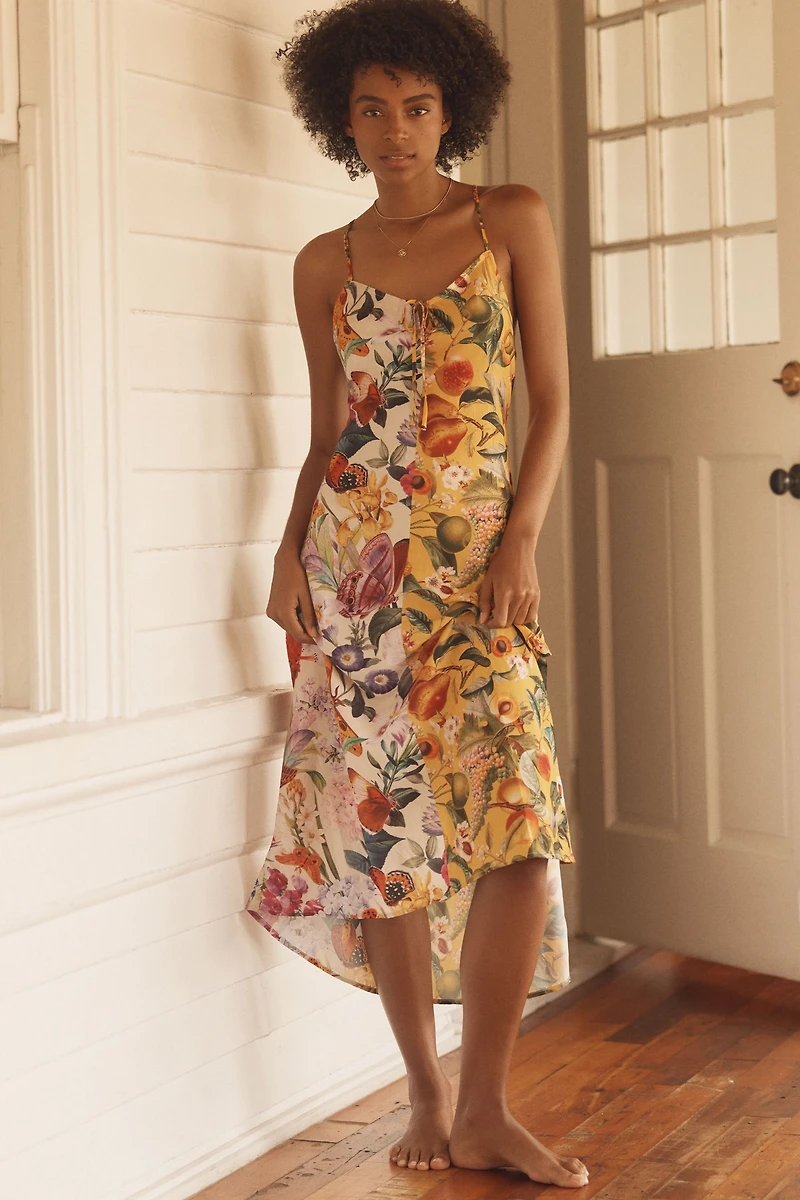 Burcu Korkmazyurek x LyreBird Silky Slip Midi Dress