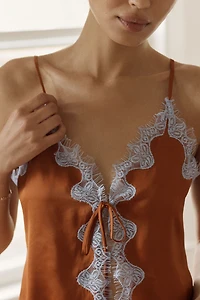 Lyrebird Silken Lace Trim Flyaway Tank
