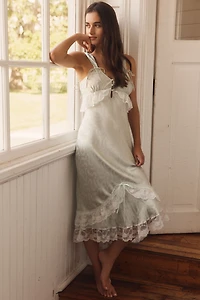 For Love & Lemons Sleeveless Lace Slip Dress