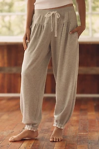 LyreBird Lace-Trim Sweatpants