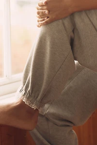 LyreBird Lace-Trim Sweatpants