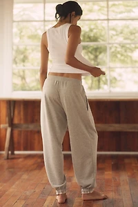LyreBird Lace-Trim Sweatpants