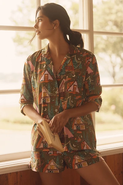 Printfresh Bonfire Stories Long-Sleeve Pajama Set