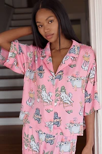 Printfresh Spa Day Cosmic Satin Pajama Set