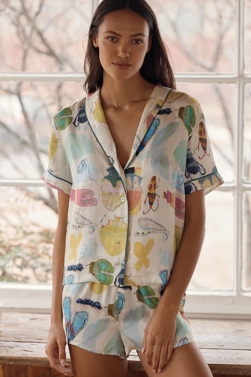 The LyreBird Silky Pajama Top