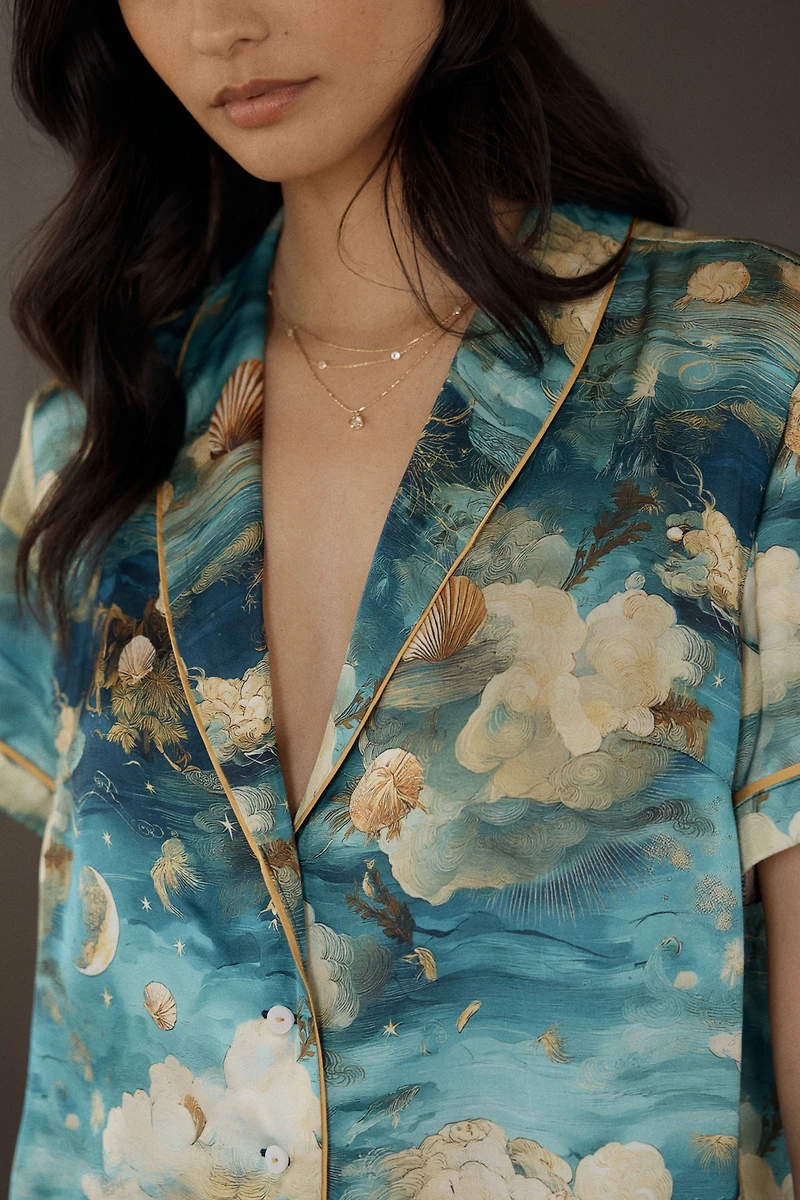 LyreBird Silky Pajama Top