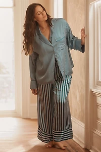 The LyreBird Silky Oversized Pajama Shirt