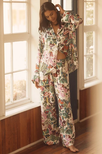 By Anthropologie Silky Pajama Pants